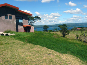 The house has a plumbed partial basement reached through a metal door from outside. 